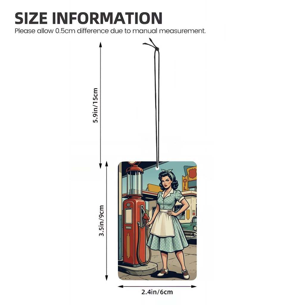 50s Retro Car Air Freshener Card (1pc)