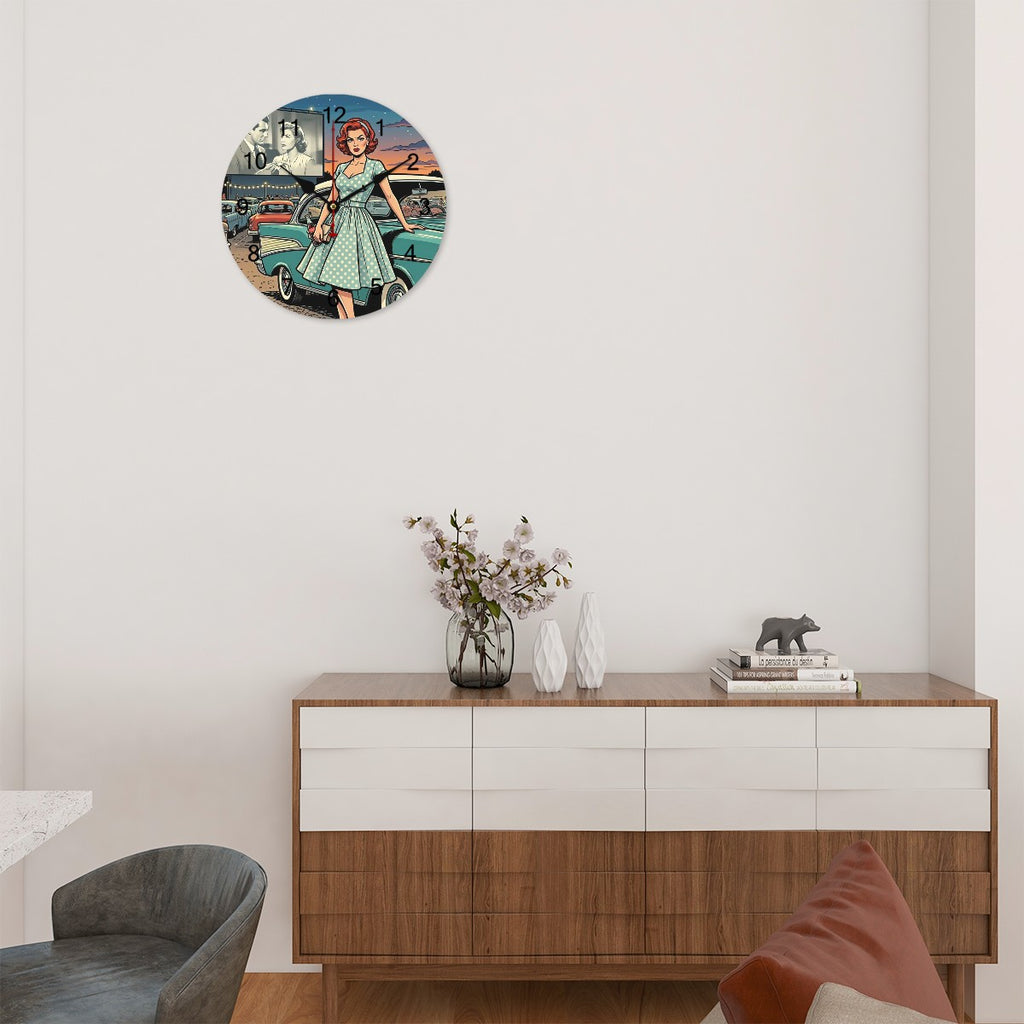 50s Retro Wall Clock
