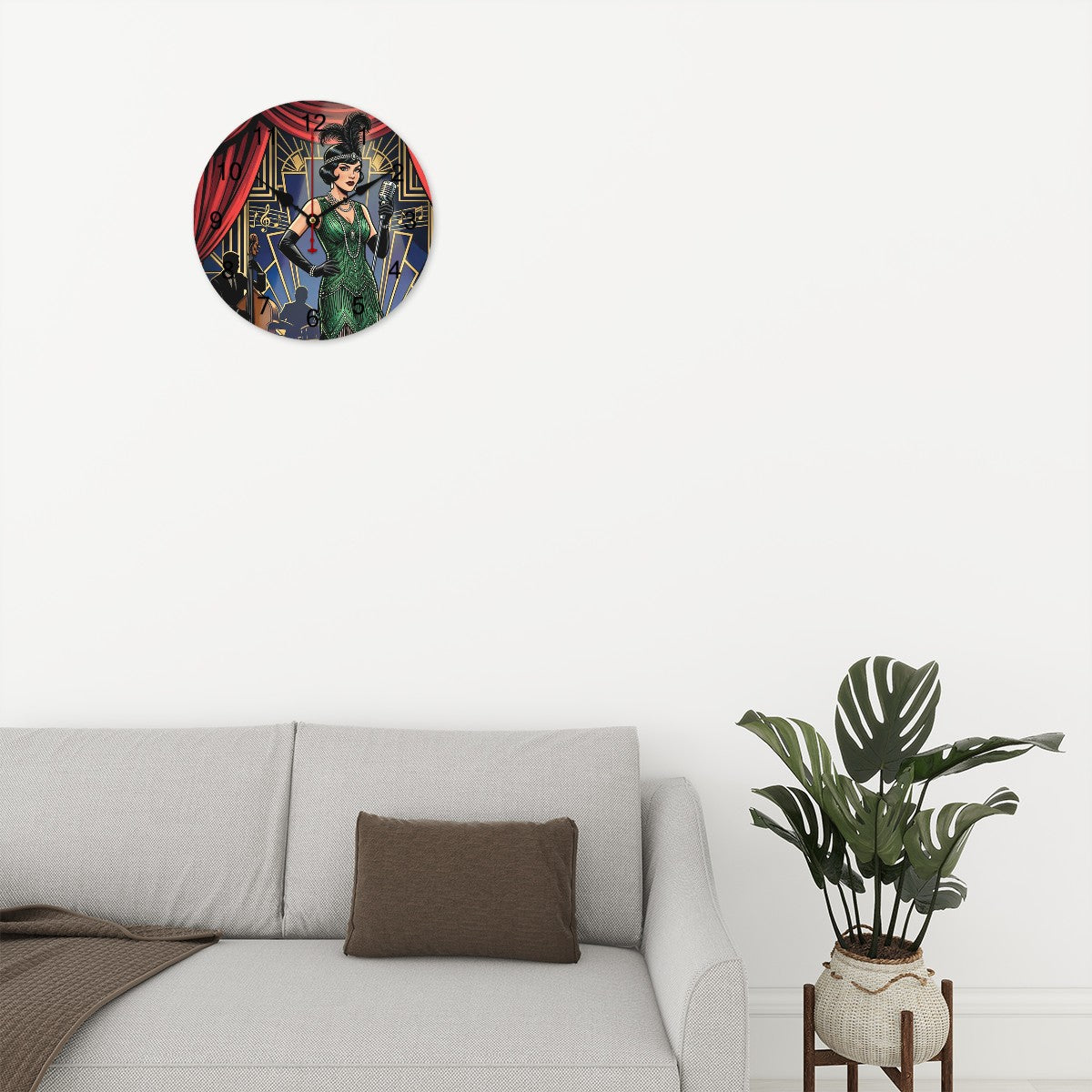 20s Art Deco Wall Clock