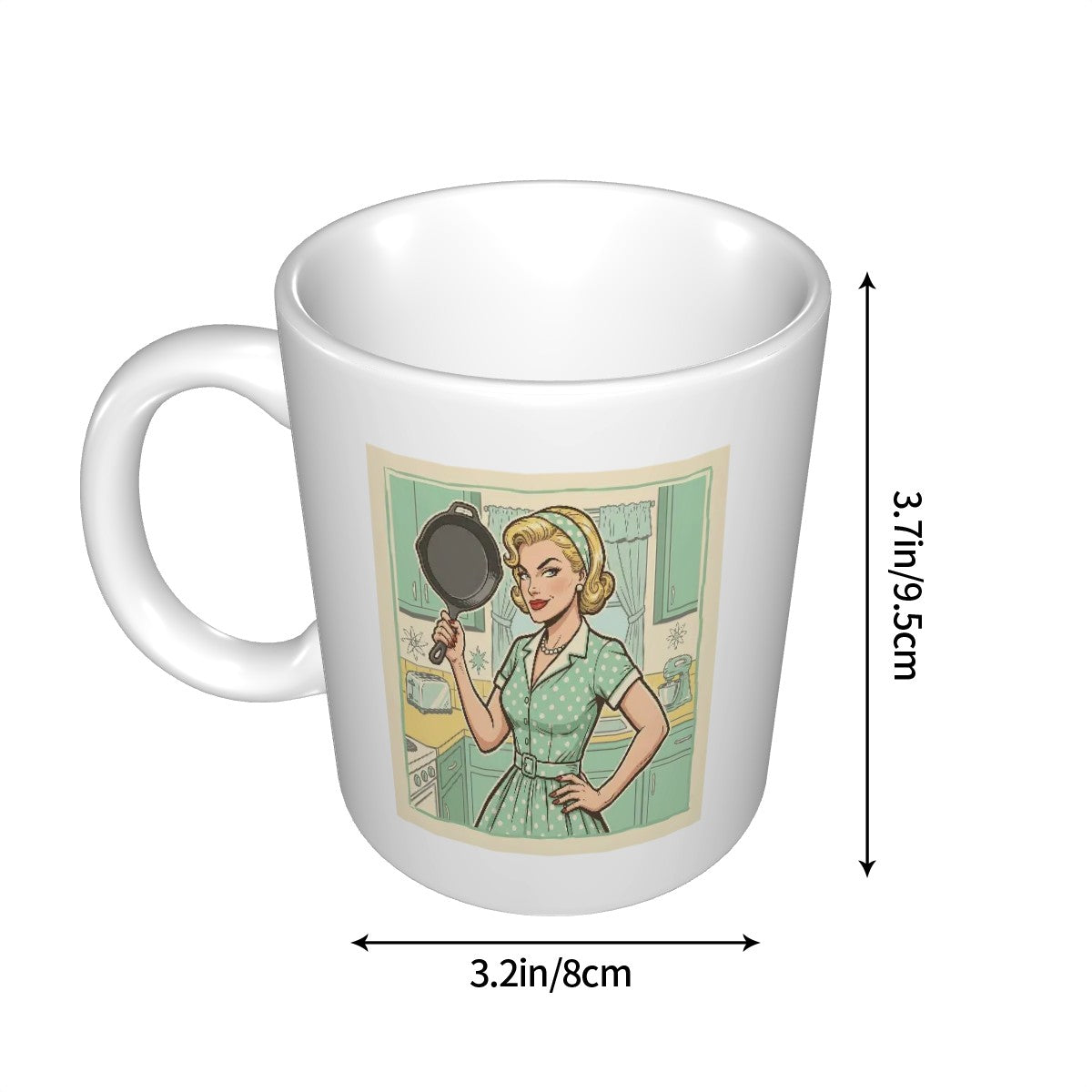 50s Retro Ceramic Coffee Mug (11oz)