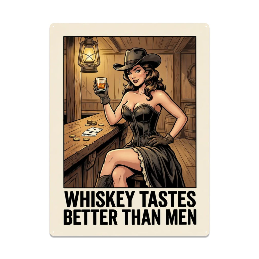 Western Metal Tin Sign 16"x12" (Vertical)