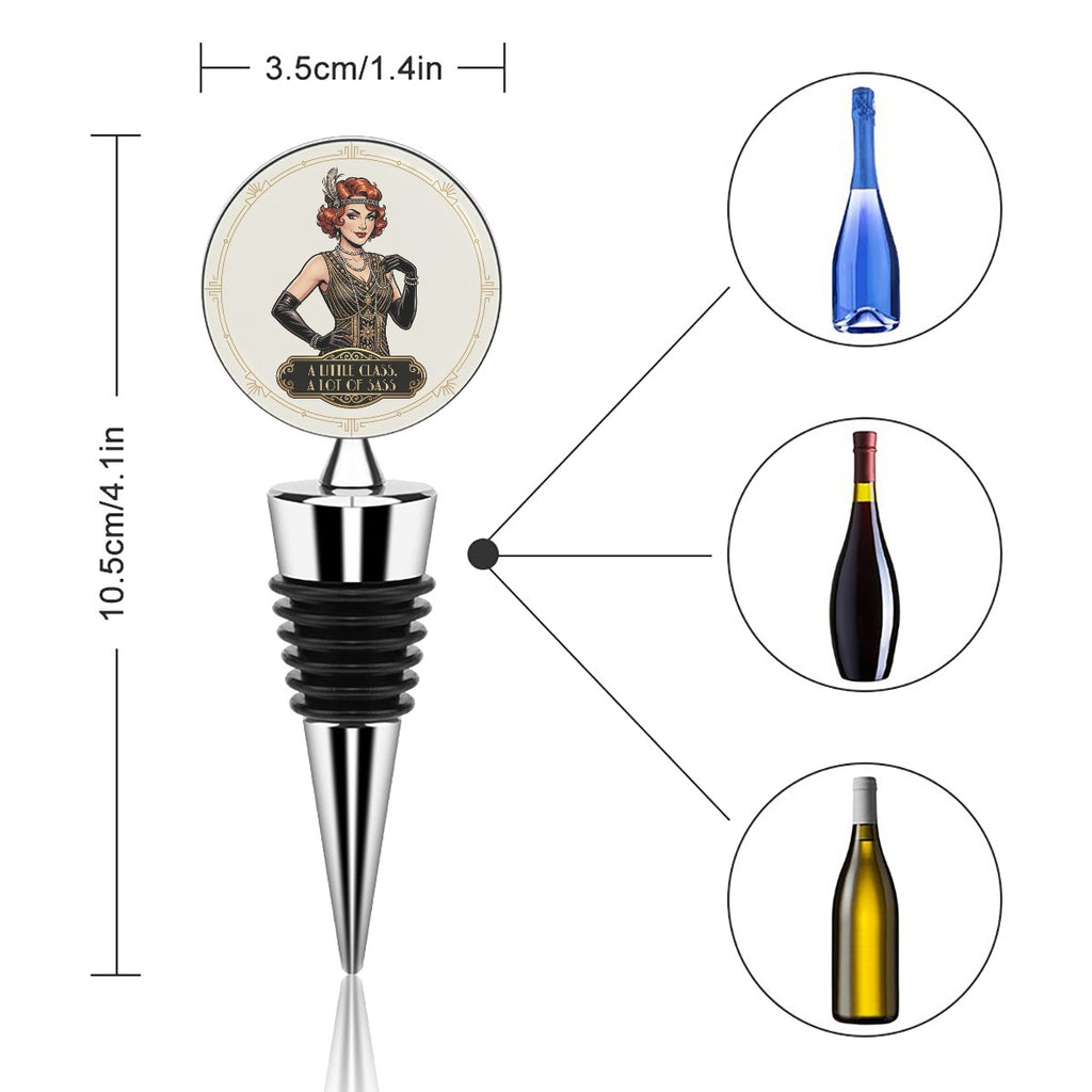 1920s Art Deco Wine Bottle Stopper – Vintage Style Meets Practical Wine Preservation