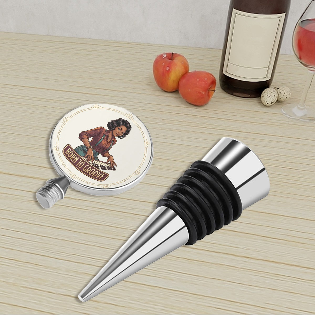 1920s Art Deco Wine Bottle Stopper – Vintage Style Meets Practical Wine Preservation