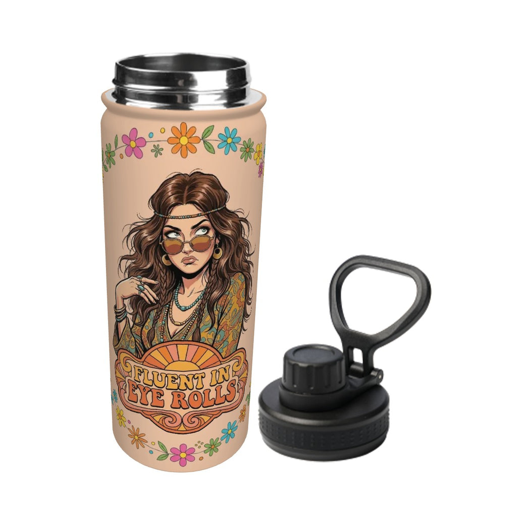 70s Retro Insulated Water Bottle (18oz)