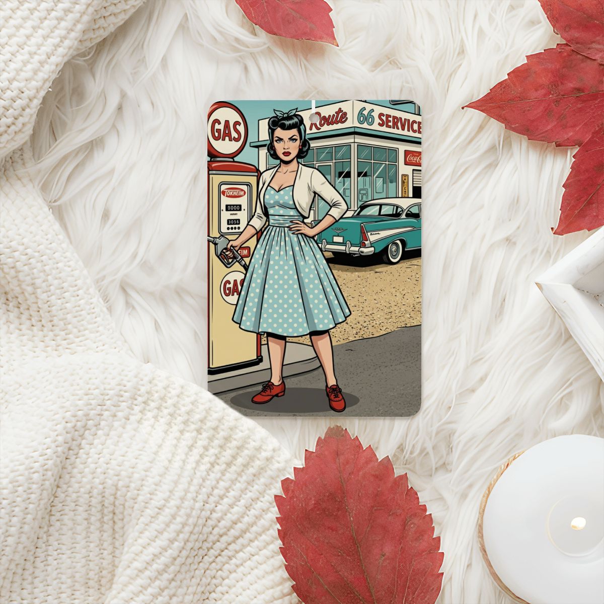 50s Retro Car Air Freshener Card (1pc)