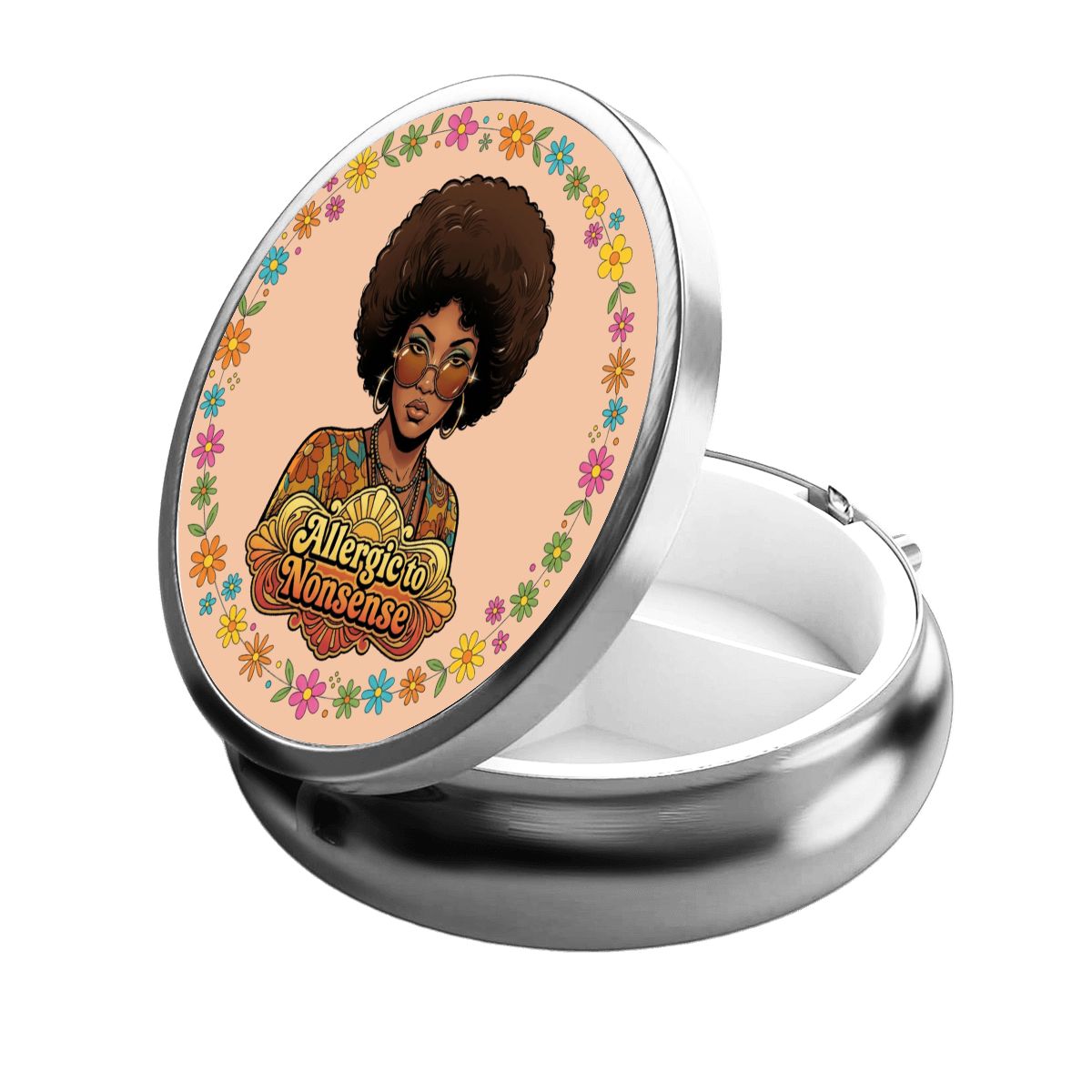70s Retro Pocket Pill Case
