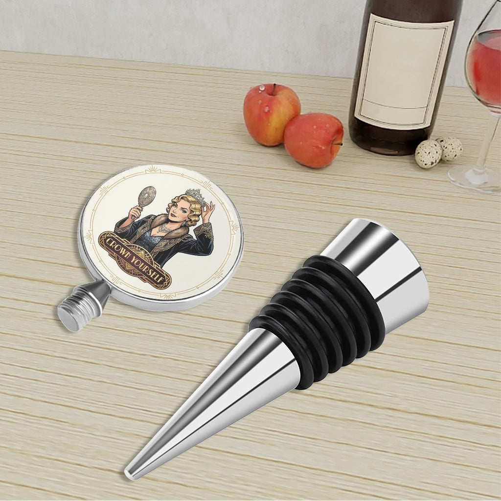1920s Art Deco Wine Bottle Stopper – Vintage Style Meets Practical Wine Preservation
