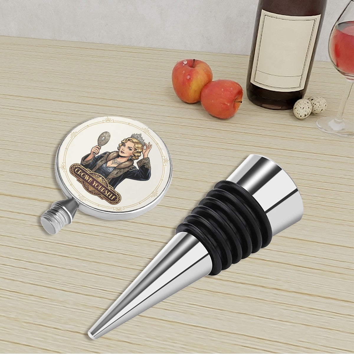 1920s Art Deco Wine Bottle Stopper – Vintage Style Meets Practical Wine Preservation