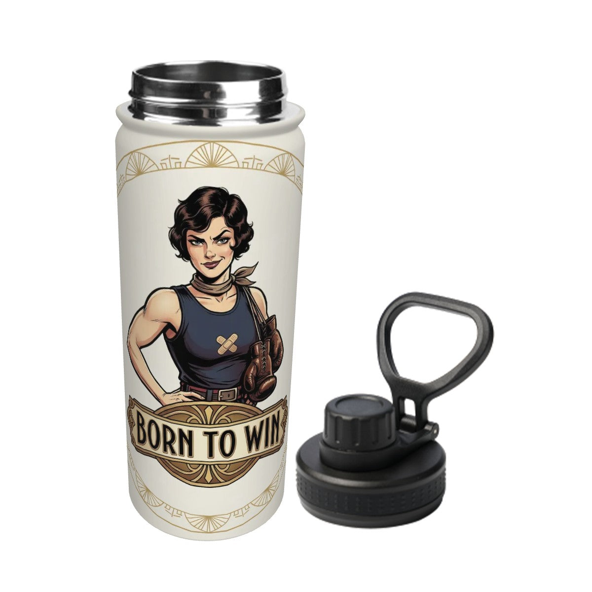 20s Vintage Insulated Water Bottle (18oz)