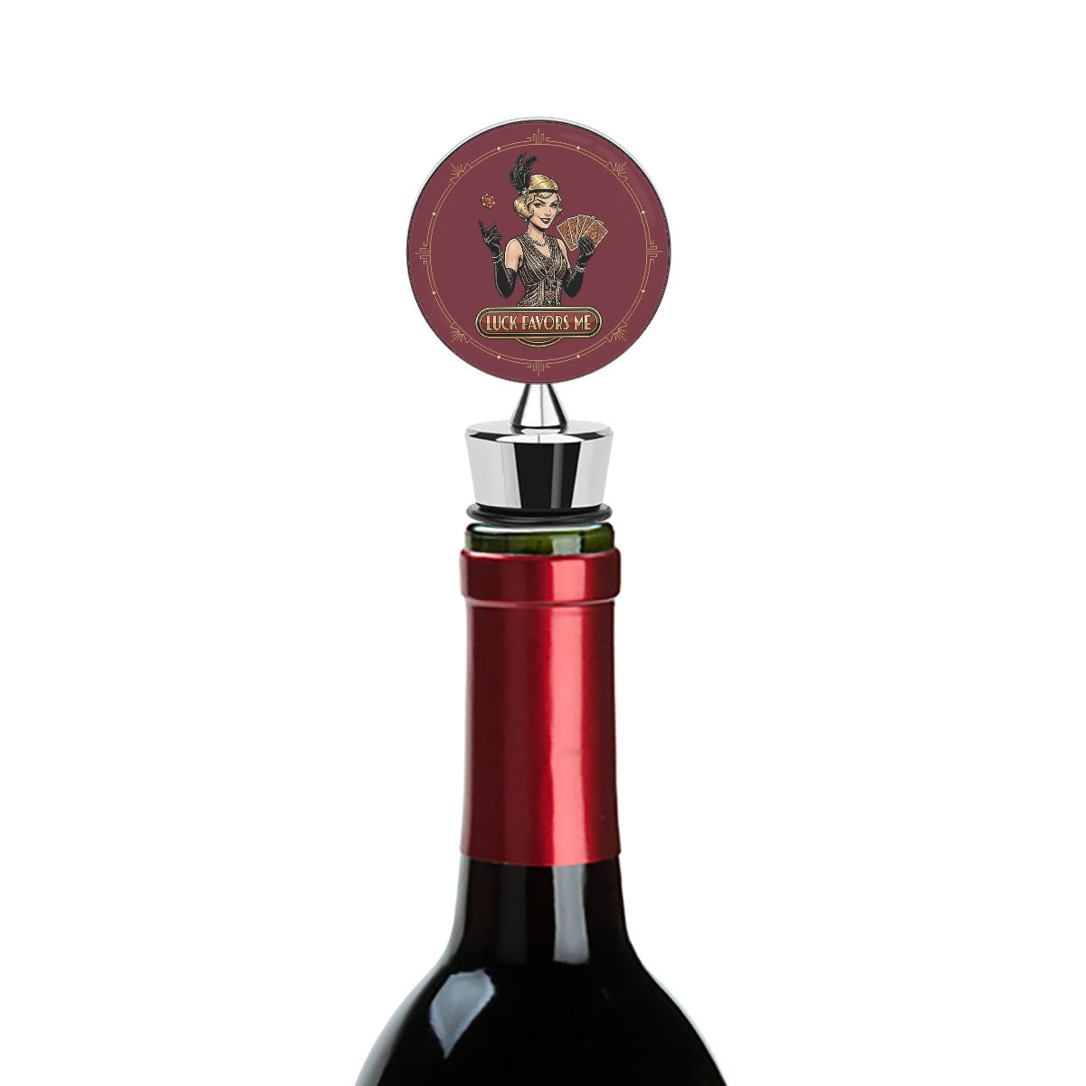 1920s Art Deco Wine Bottle Stopper – Vintage Style Meets Practical Wine Preservation