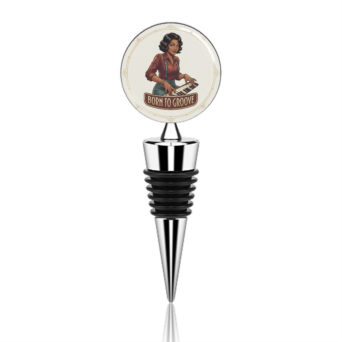 1920s Art Deco Wine Bottle Stopper – Vintage Style Meets Practical Wine Preservation