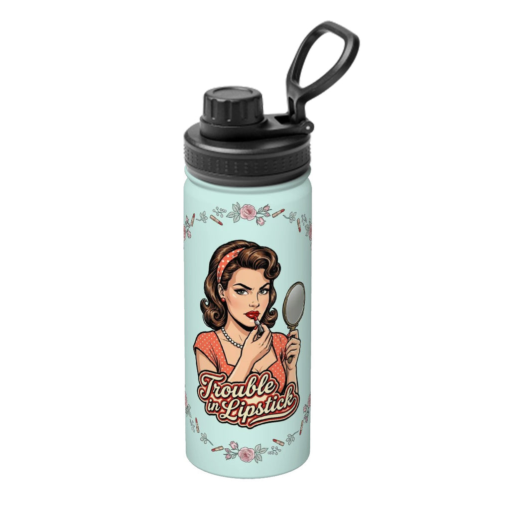 50s Retro Insulated Water Bottle (18oz)