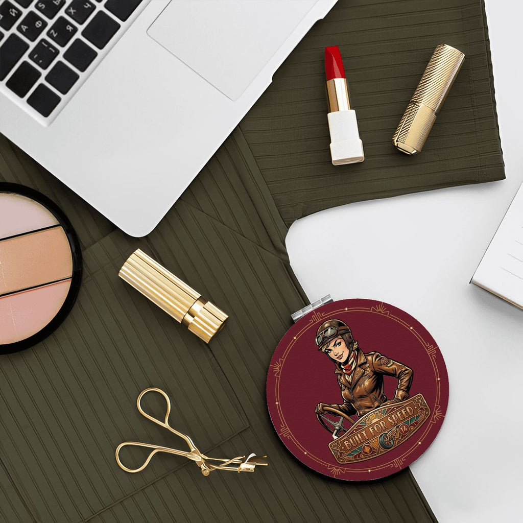 1920s Art Deco Compact Pocket Mirror