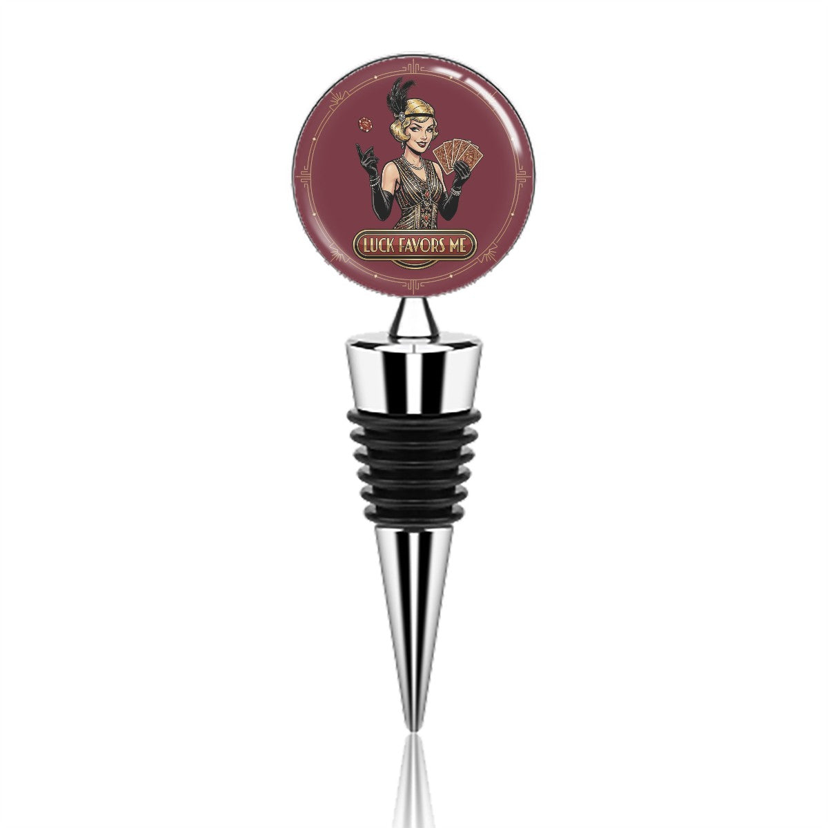 1920s Art Deco Wine Bottle Stopper – Vintage Style Meets Practical Wine Preservation