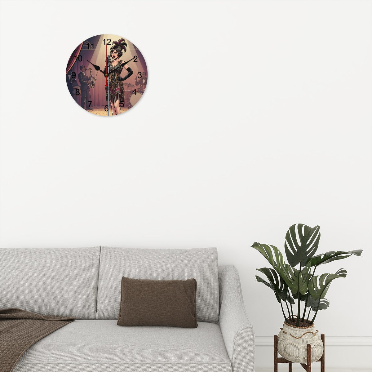20s Art Deco Wall Clock