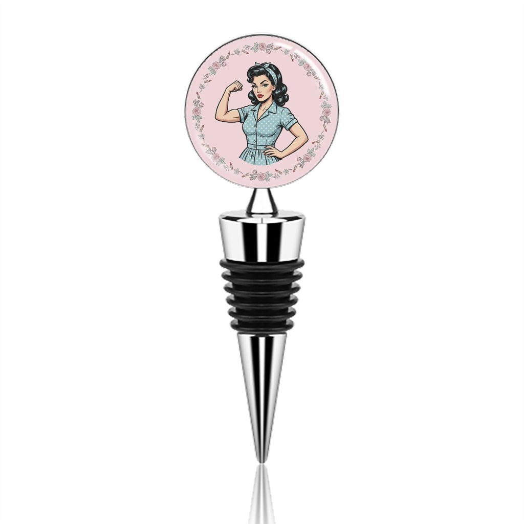 50s Retro Wine Bottle Stopper – Reusable Wine Saver