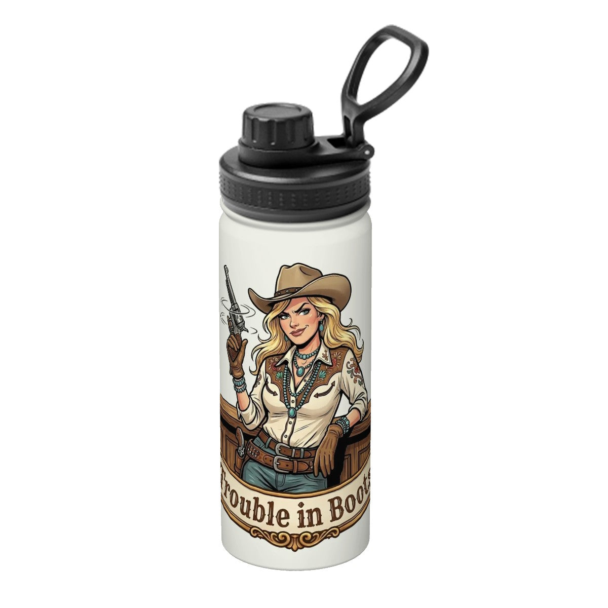 Western Insulated Water Bottle (18oz)