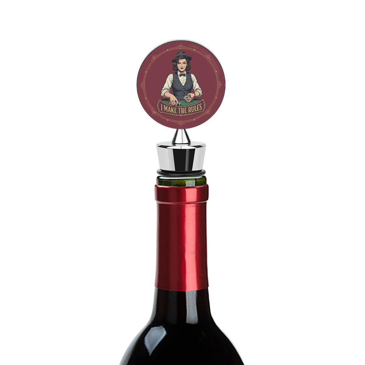 1920s Art Deco Wine Bottle Stopper – Vintage Style Meets Practical Wine Preservation