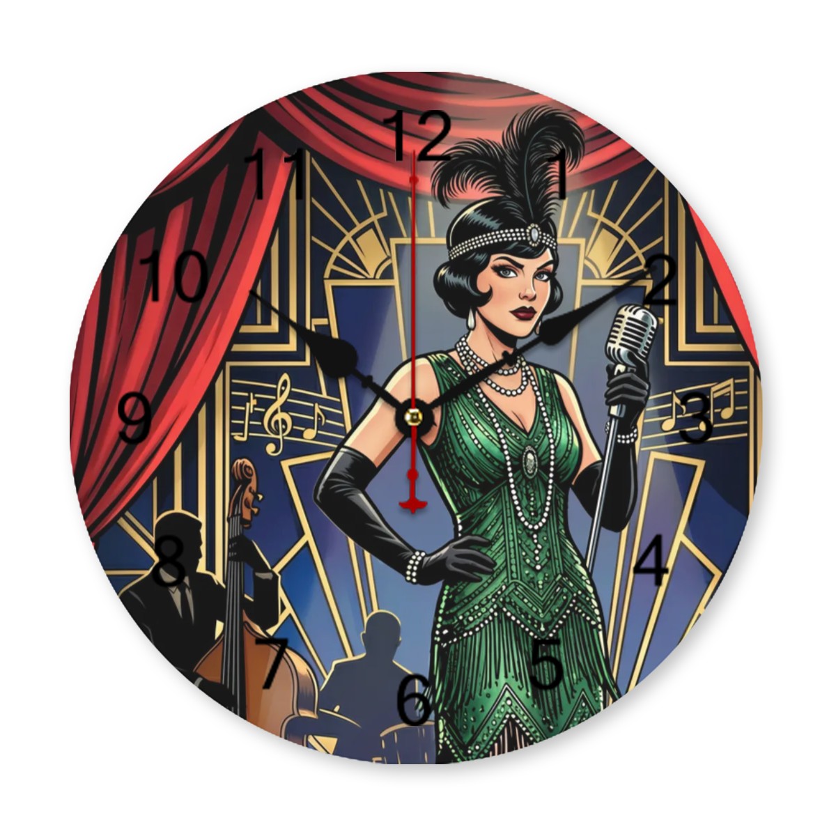 20s Art Deco Wall Clock
