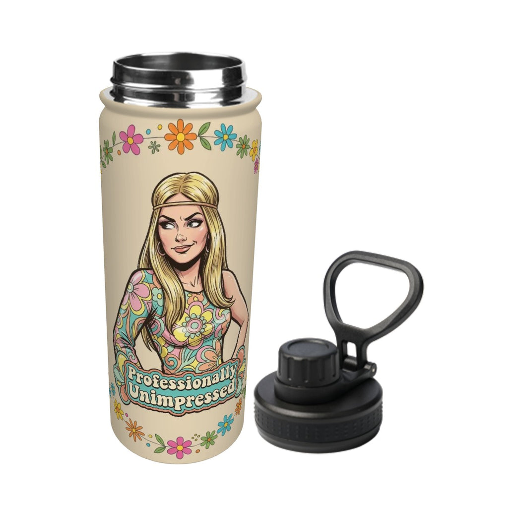 70s Retro Insulated Water Bottle (18oz)
