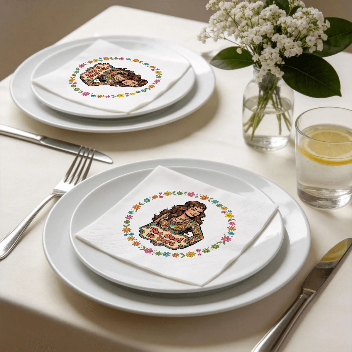 70s Retro Paper Napkins