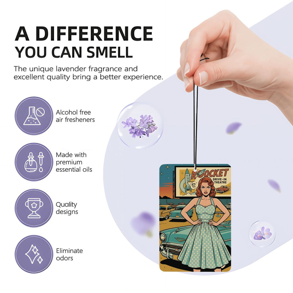 50s Retro Car Air Freshener Card (1pc)