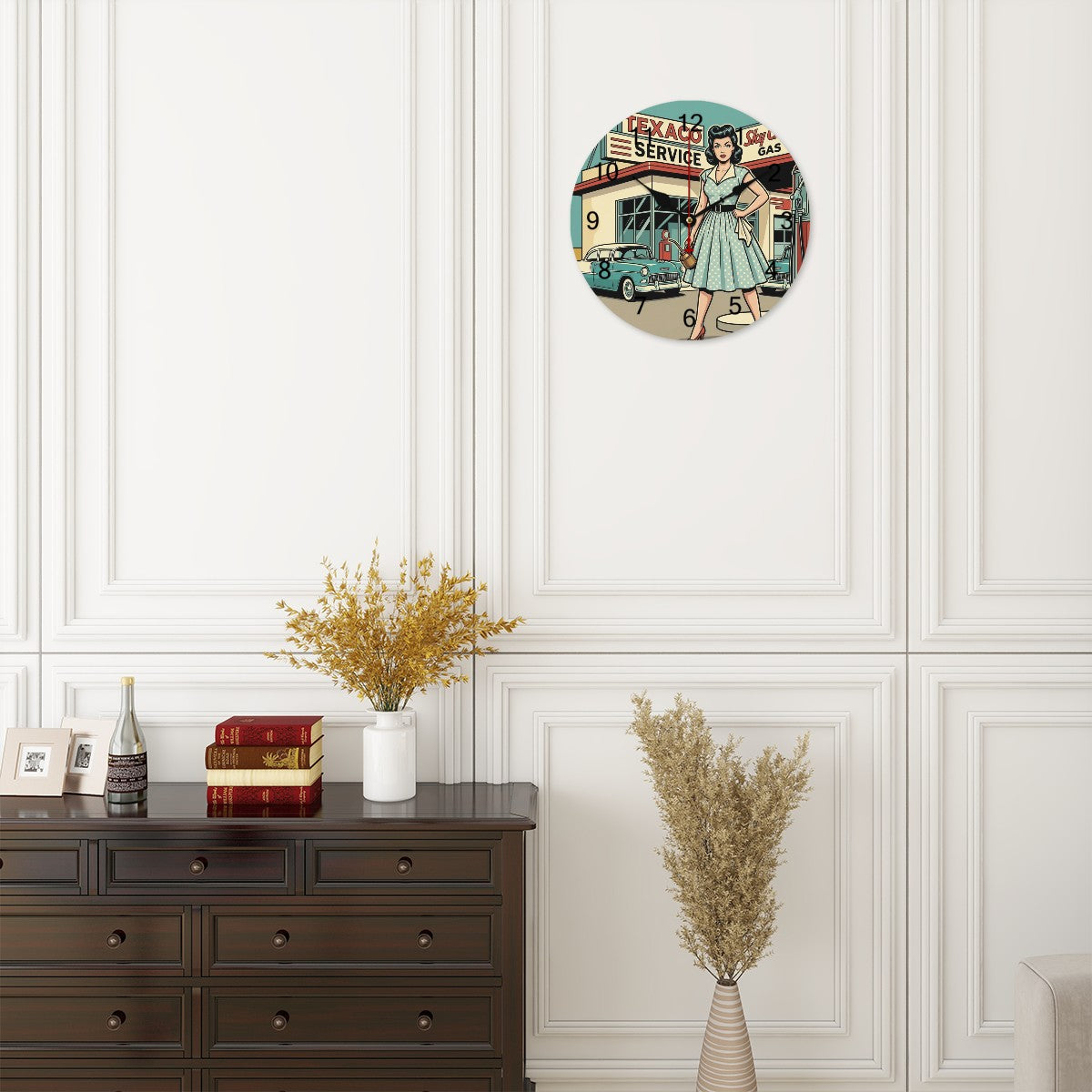 50s Retro Wall Clock