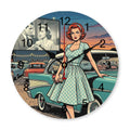 50s Retro Wall Clock