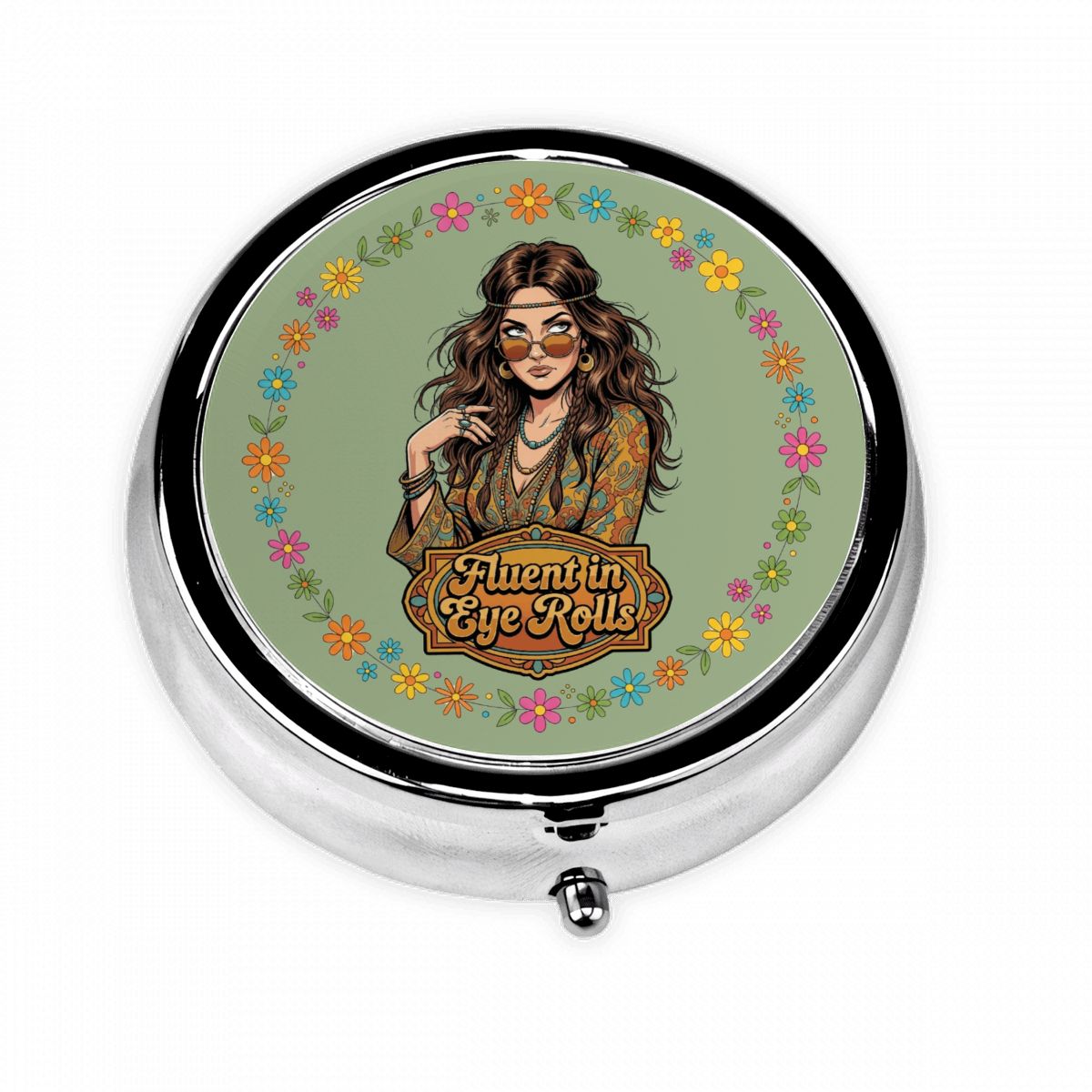 70s Retro Pocket Pill Case