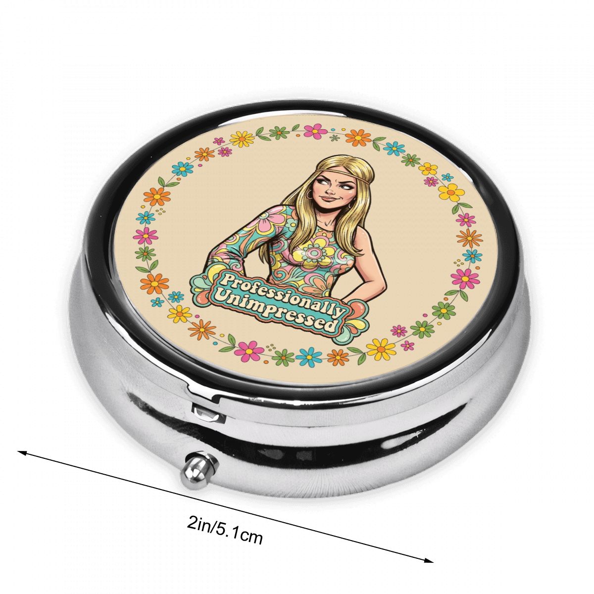 70s Retro Pocket Pill Case