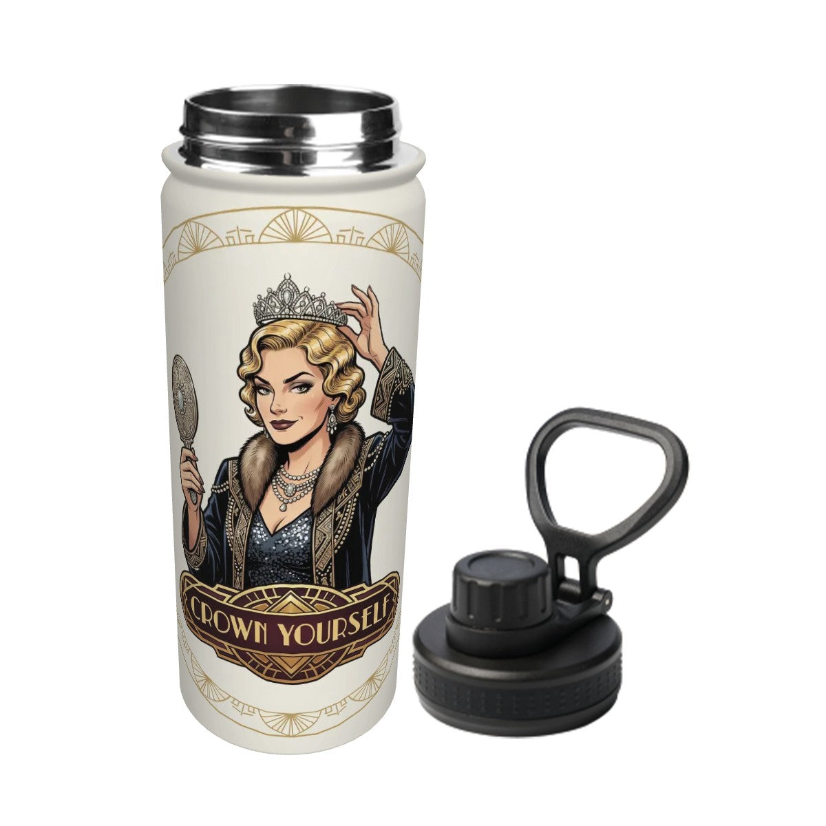 20s Vintage Insulated Water Bottle (18oz)