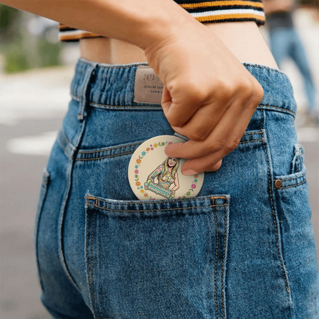 70s Retro Compact Pocket Mirror