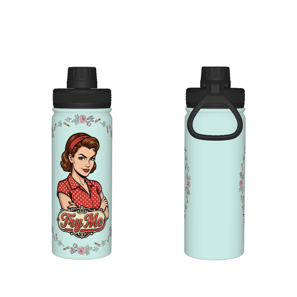 50s Retro Insulated Water Bottle (18oz)