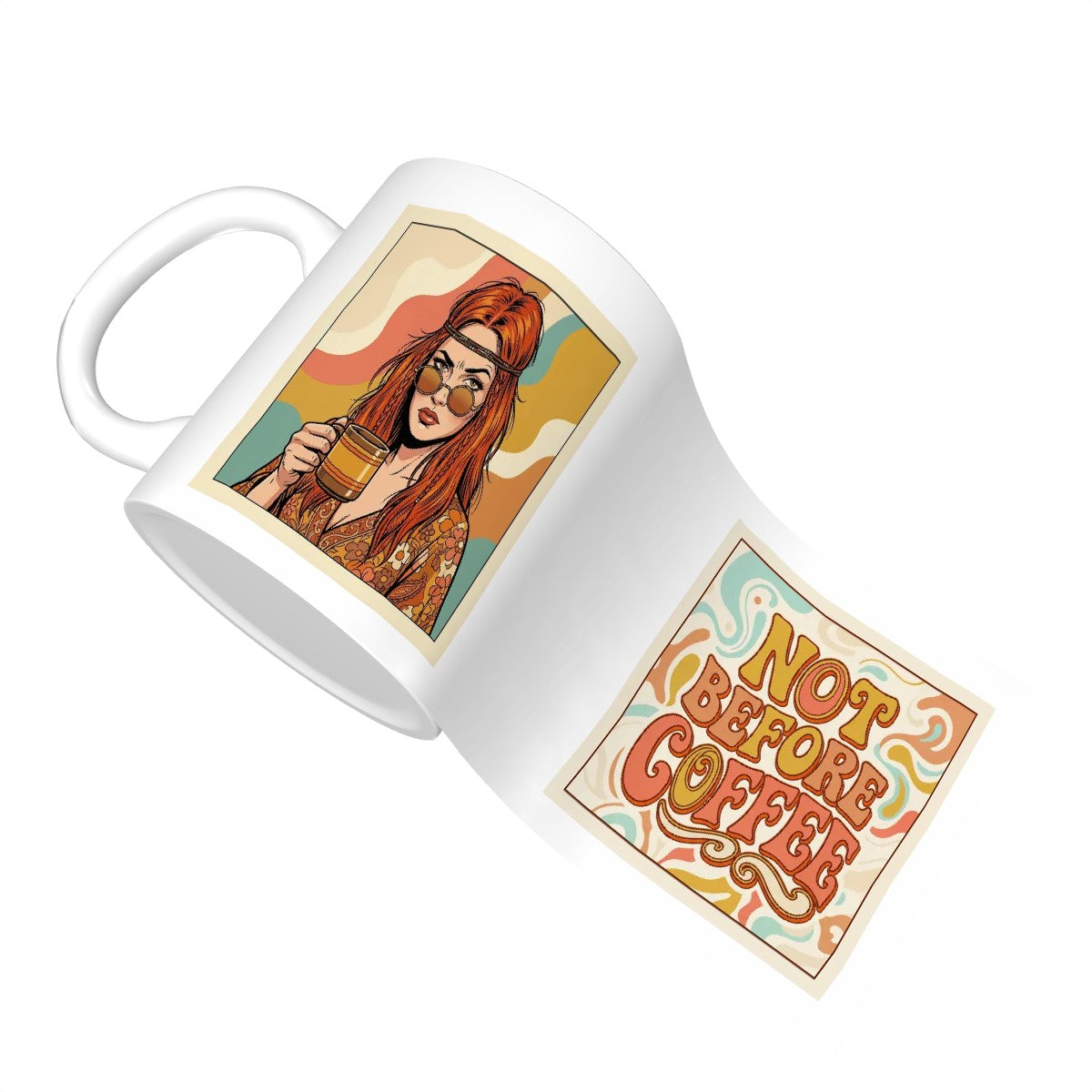 70s Retro Ceramic Coffee Mug (11oz)