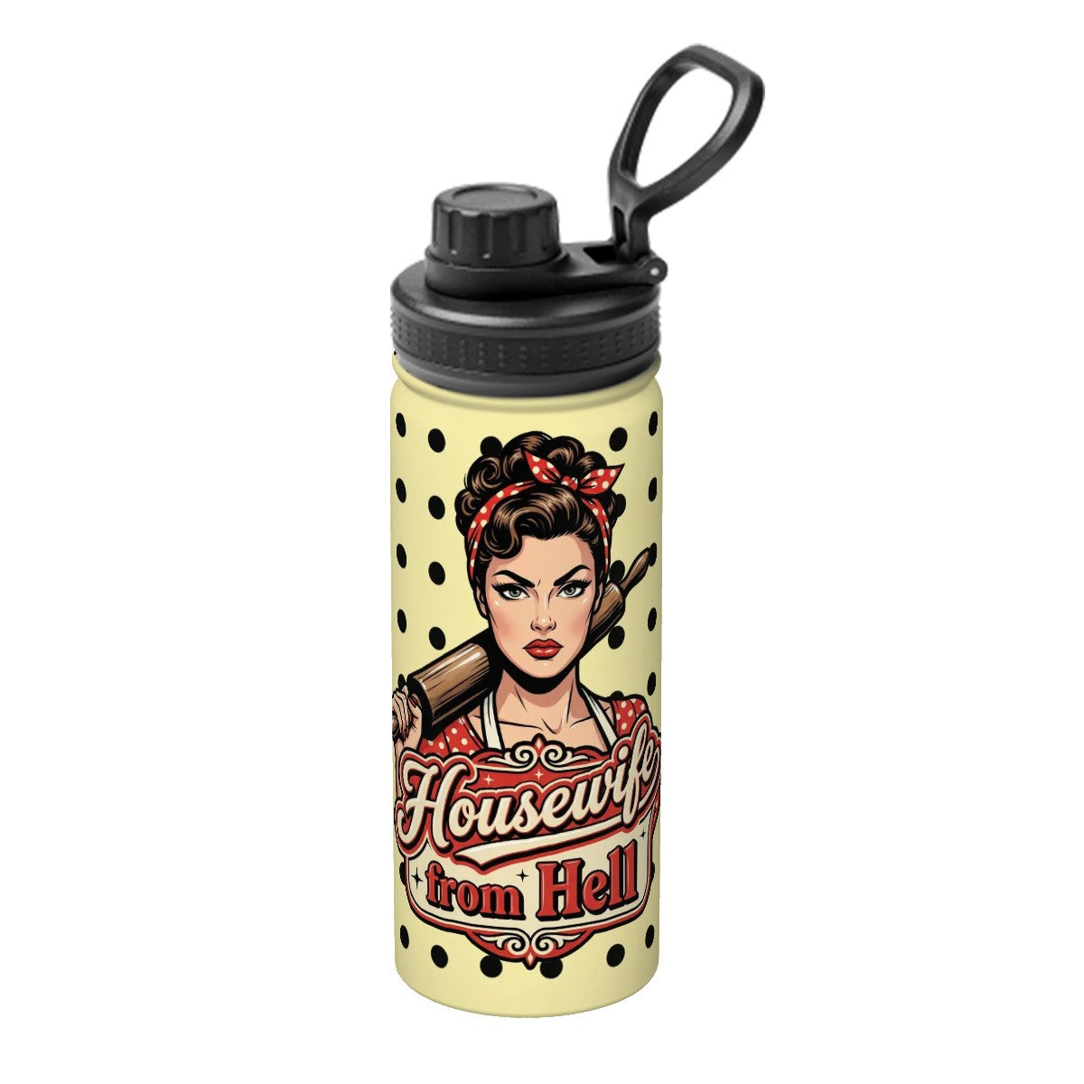 50s Retro Insulated Water Bottle (18oz)
