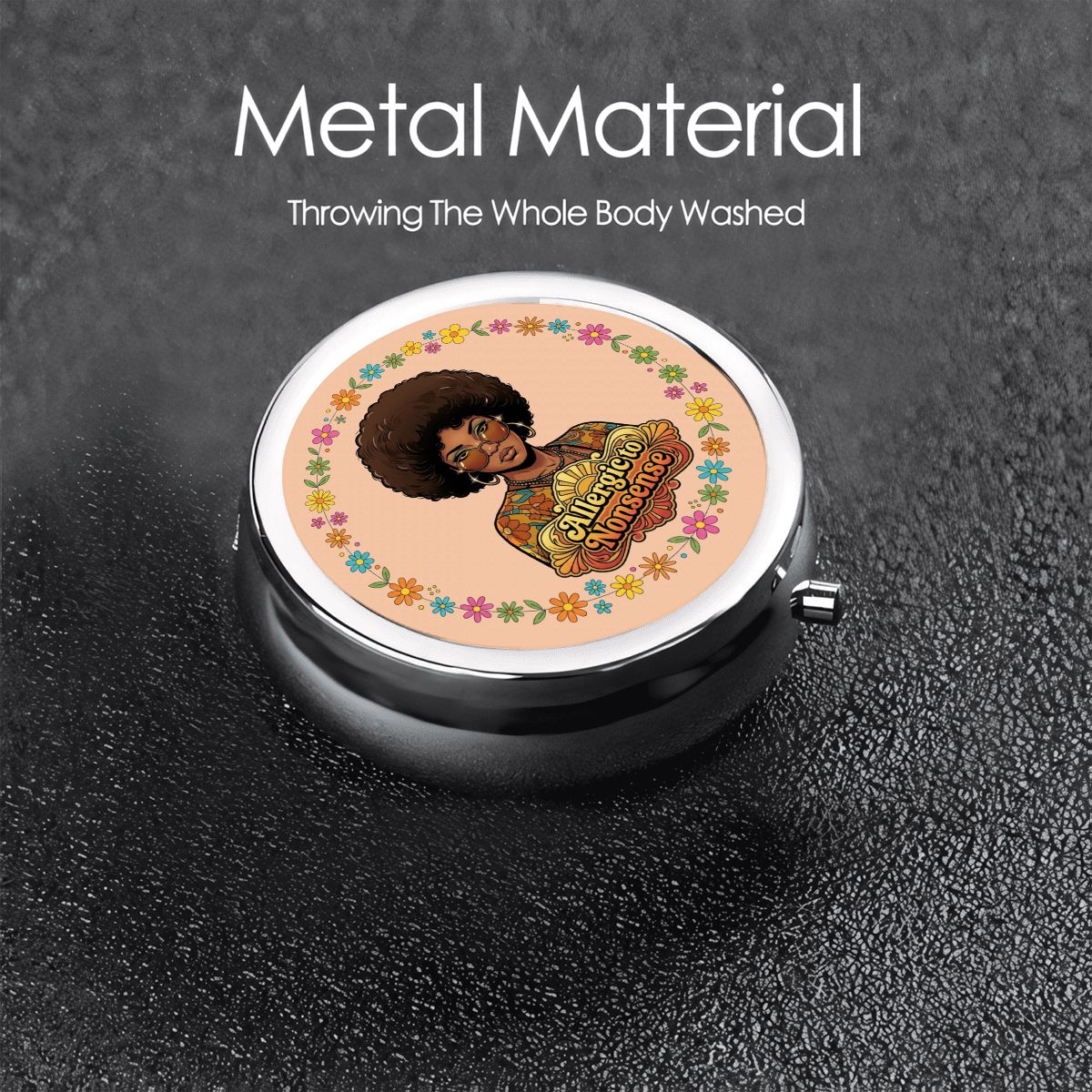 70s Retro Pocket Pill Case