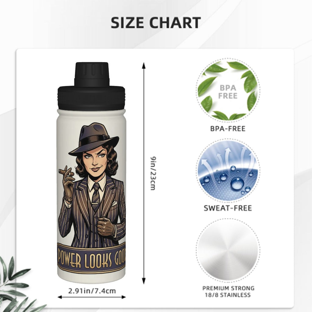 20s Vintage Insulated Water Bottle (18oz)