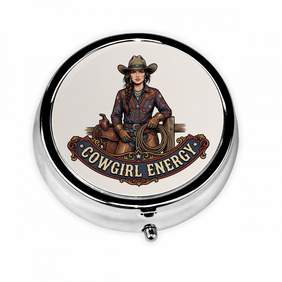 Western Pocket Pill Case – Cowgirl Energy