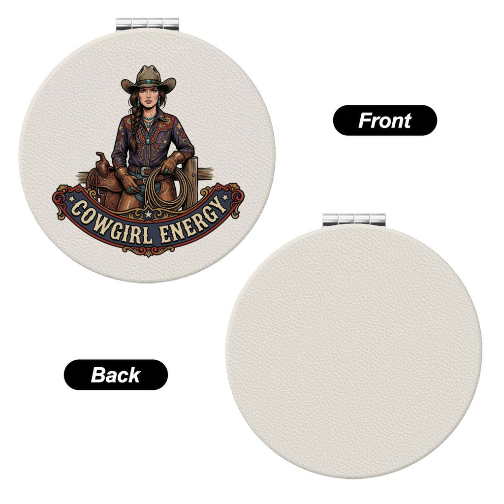 Western Compact Pocket Mirror - Cowgirl Energy