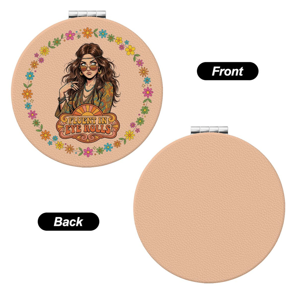 70s Retro Compact Pocket Mirror