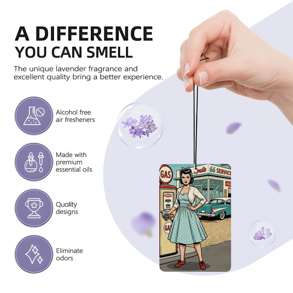 50s Retro Car Air Freshener Card (1pc)