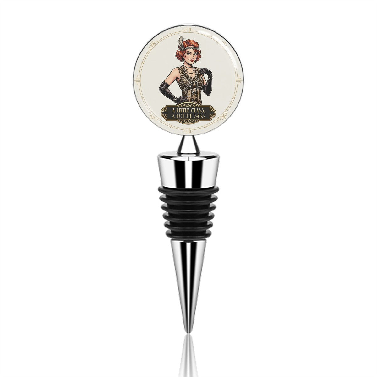 1920s Art Deco Wine Bottle Stopper – Vintage Style Meets Practical Wine Preservation