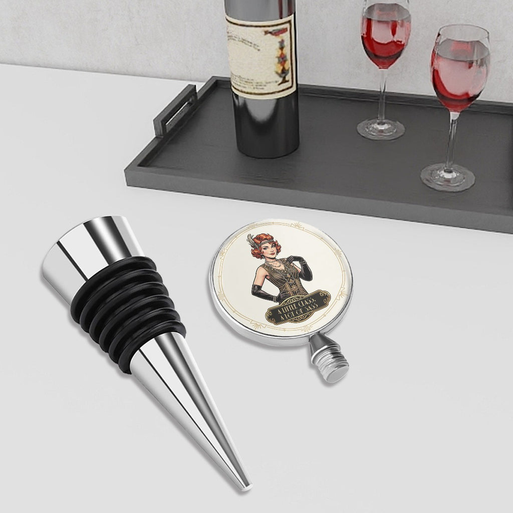 1920s Art Deco Wine Bottle Stopper – Vintage Style Meets Practical Wine Preservation