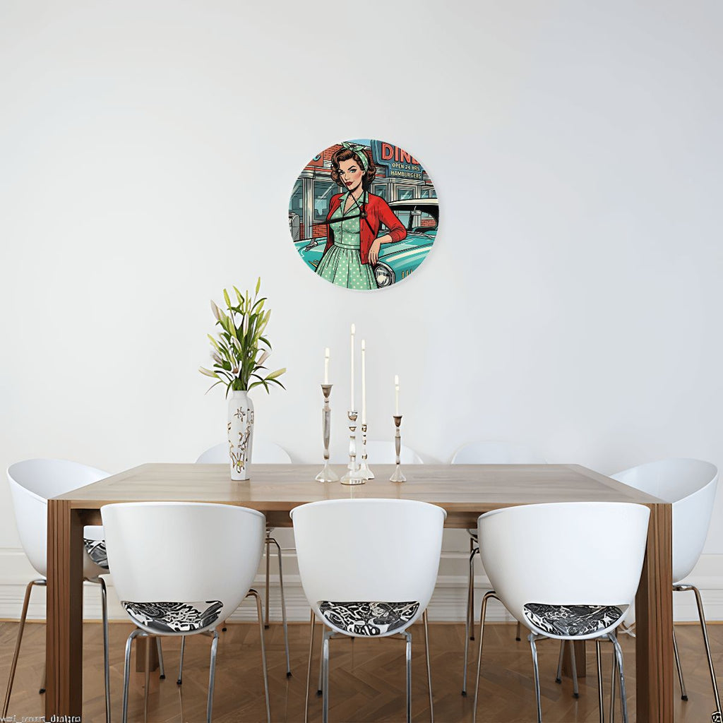 50s Retro Wall & Desk Clock