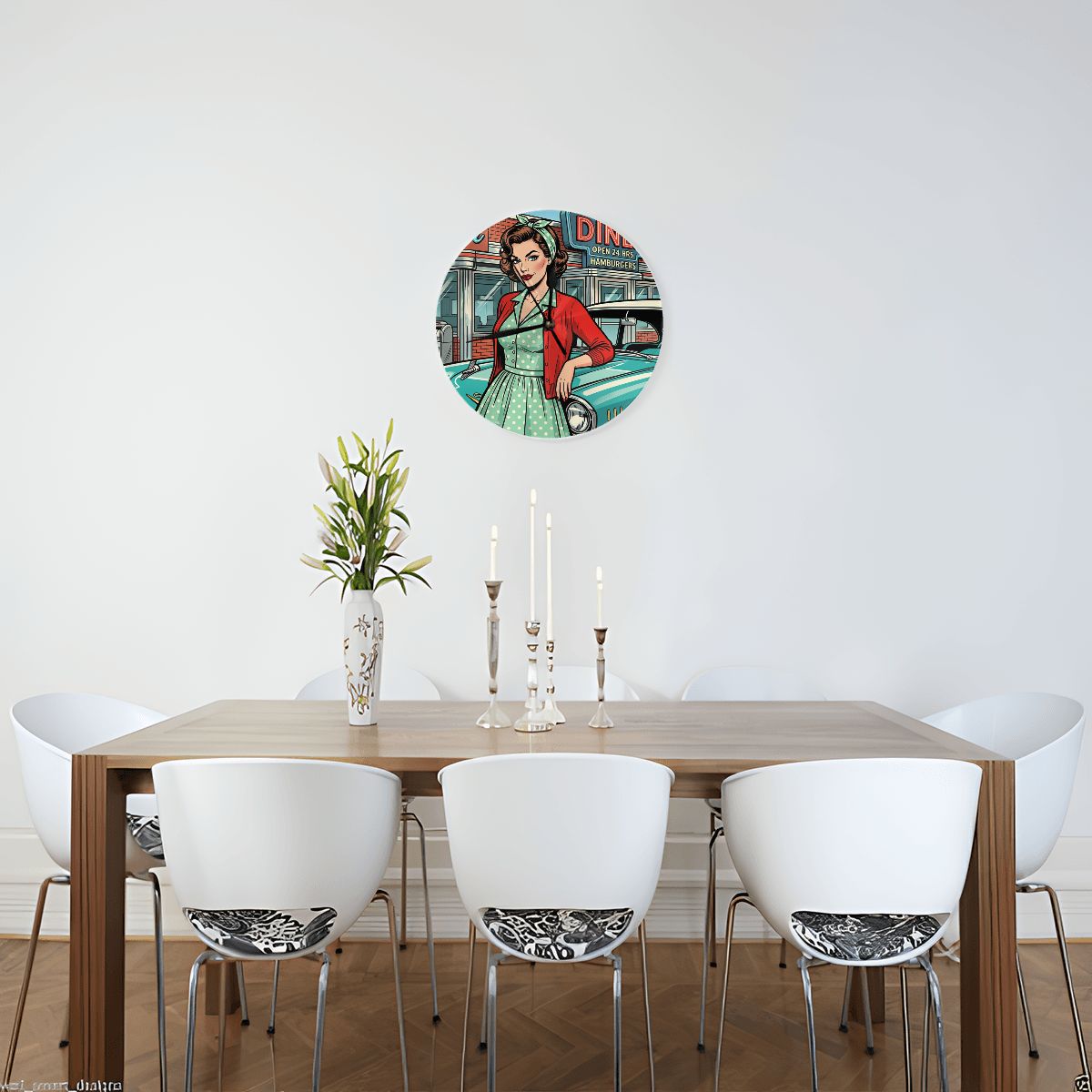 50s Retro Wall & Desk Clock
