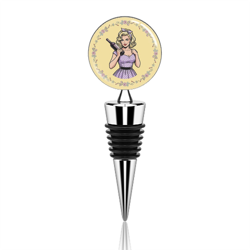 50s Retro Wine Bottle Stopper – Reusable Wine Saver