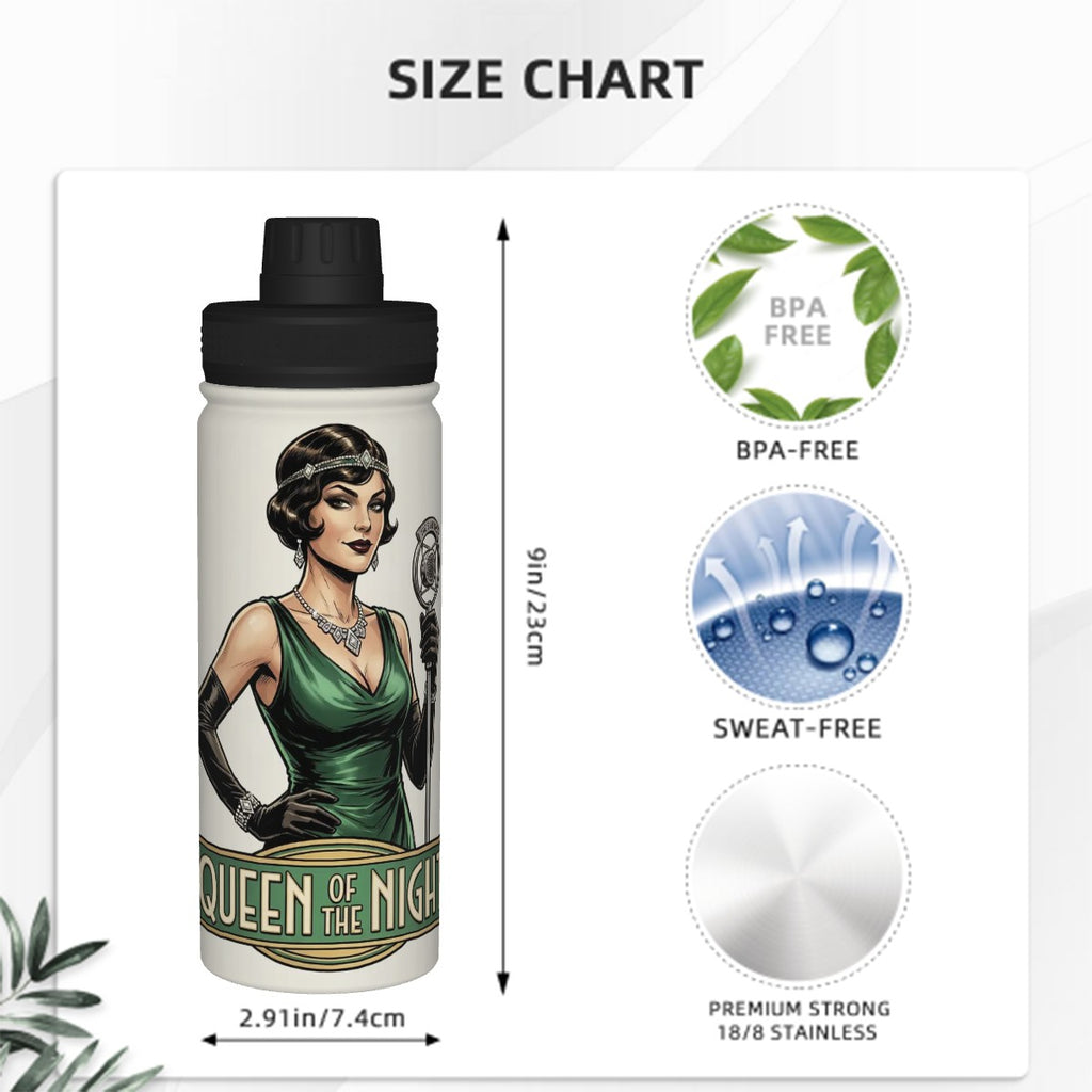 20s Vintage Insulated Water Bottle (18oz)