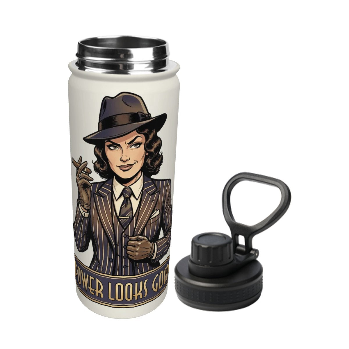 20s Vintage Insulated Water Bottle (18oz)