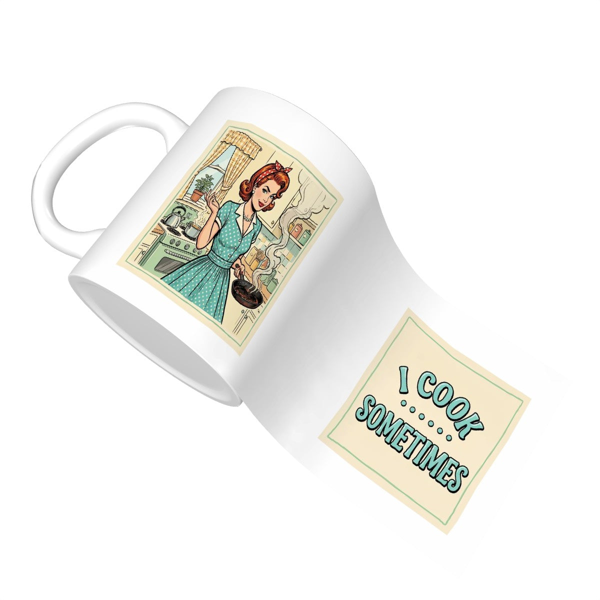 50s Retro Ceramic Coffee Mug (11oz)