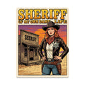 Western Metal Tin Sign 16"x12" (Vertical)
